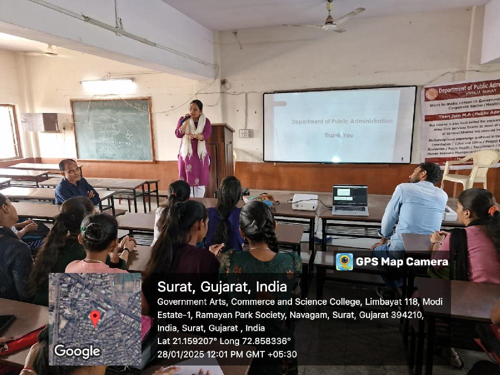 Seminar on MA in Public administration